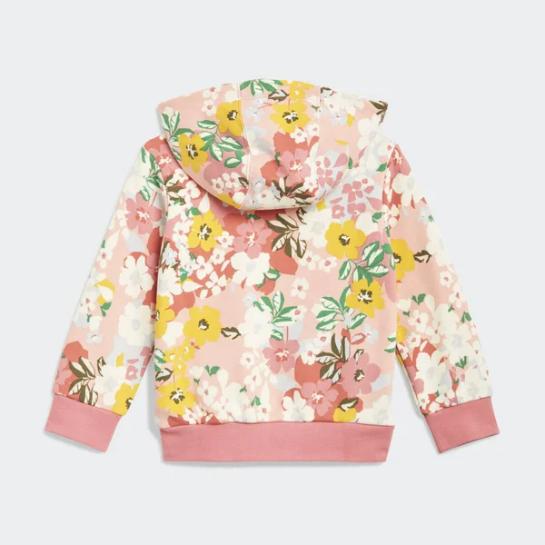 Adidas Girls& Infant and Toddler Originals Her Studio London Track Suit in Pink/Trace Pink Size 18 Month, Cotton/Polyester/Jers