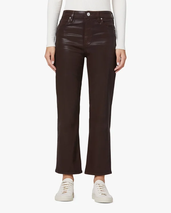 Hudson Jeans, Remi High-Rise Straight Crop Coated Jean
