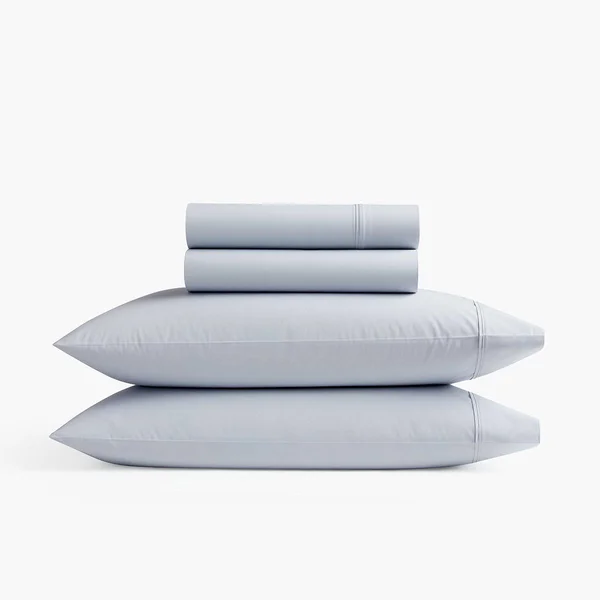 Under The Canopy Organic Percale Sheet Set percale_Monument - Cal King