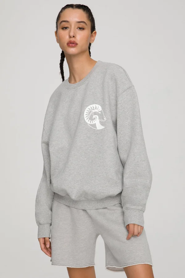 Women's Aries Boyfriend Sweatshirt Size 2, Good American