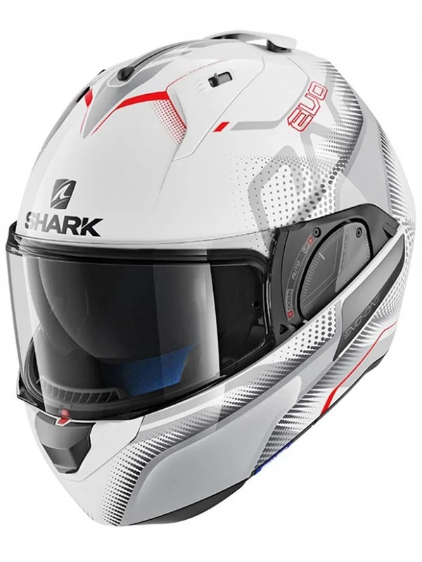 Shark EVO-ONE 2 Keenser Helmet S White-Silver-Red