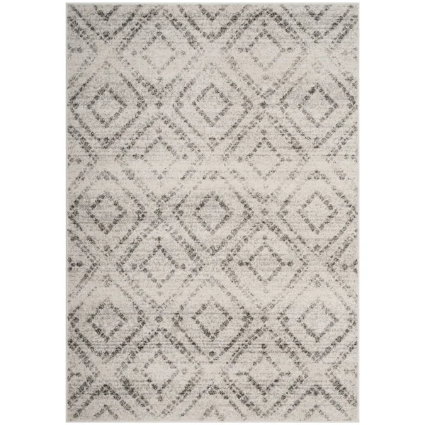 Safavieh Adirondack ADR131C Area Rug Light Grey - Grey 6& x 6& Square