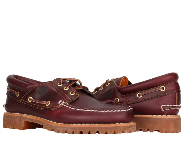 Timberland Men's Traditional 3-Eye Handsewn Lug Casual Shoe, Red, Size 11
