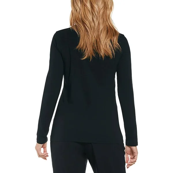 Coolibar - Black Everyday Long Sleeve T-Shirt - Black, X-Small