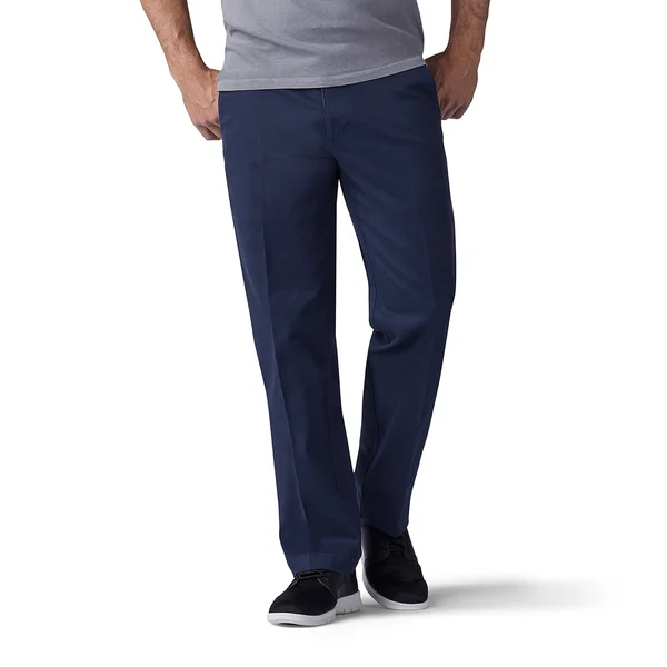 Lee Men's Big & Tall Extreme Comfort Khaki Pant - Navy