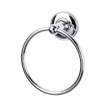 Top Knobs Edwardian Bath Towel Ring Antique Pewter Plain Backplate ED5APD