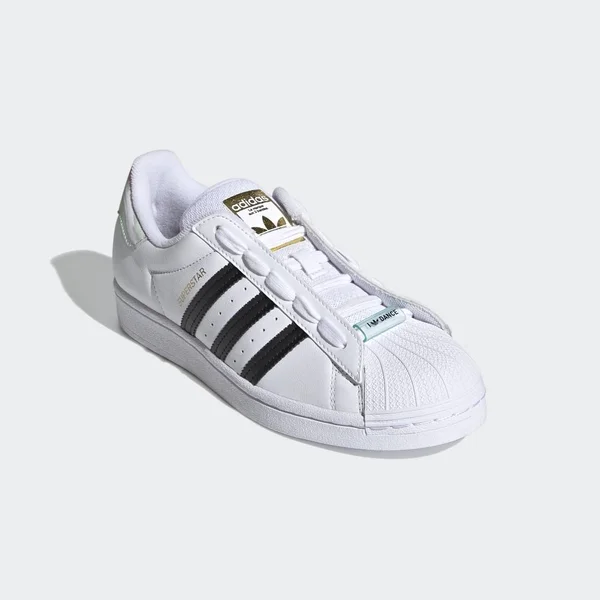Adidas Women's Originals Superstar Casual Shoes in White/Footwear White Size 7.5 - Leather