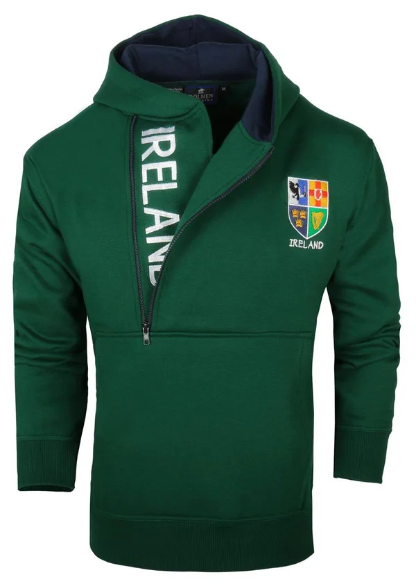 Malham USA Ireland Half Zip Hoodie Navy/Bottle Green