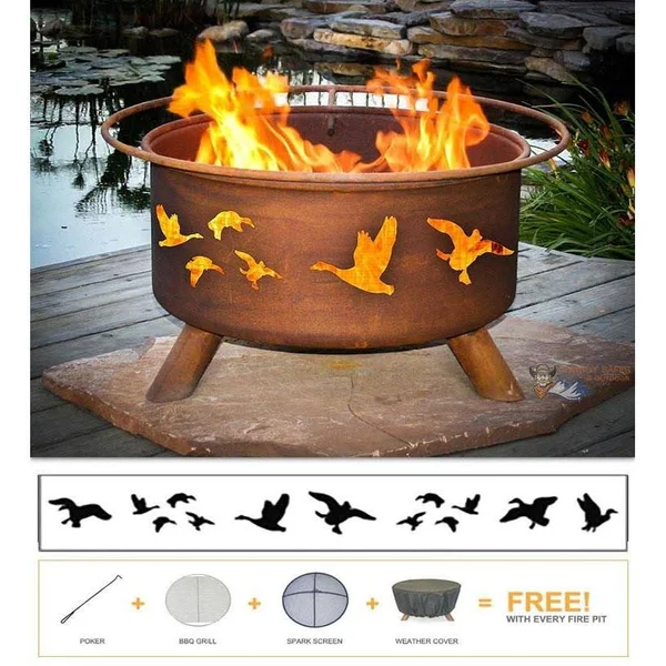 Patina Products Wild Ducks Fire Pit