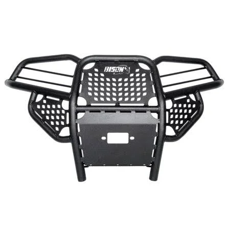 Bison 166-156H ATV Front Bumper Wrinkle Black Polaris Sportsman 450 570 15-2019