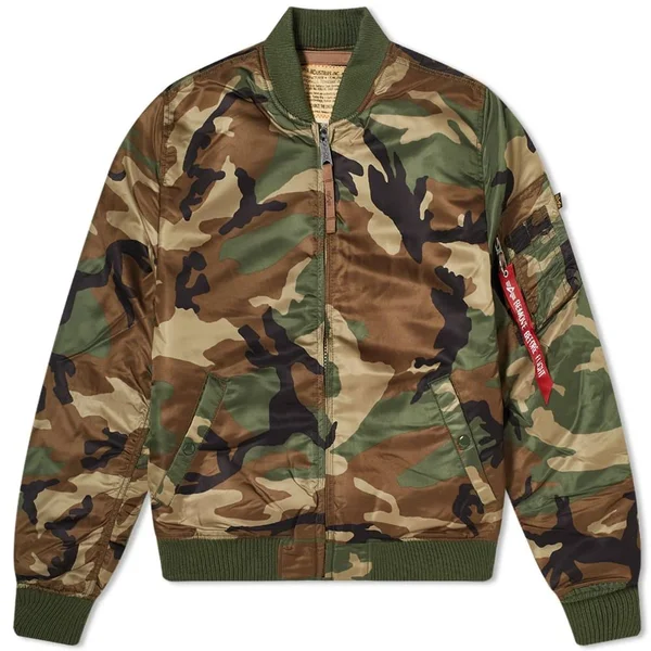 Alpha Industries MA-1 VF 59 Flight Jacket Woodland Camo