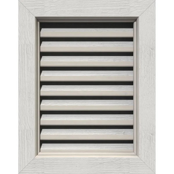 Ekena Millwork GVWVE32X3200RFPWR 32x22W x 32x22H Vertical Gable Vent (37x22W x 37x22H Frame Size): Primed - Functional, Rough Saw