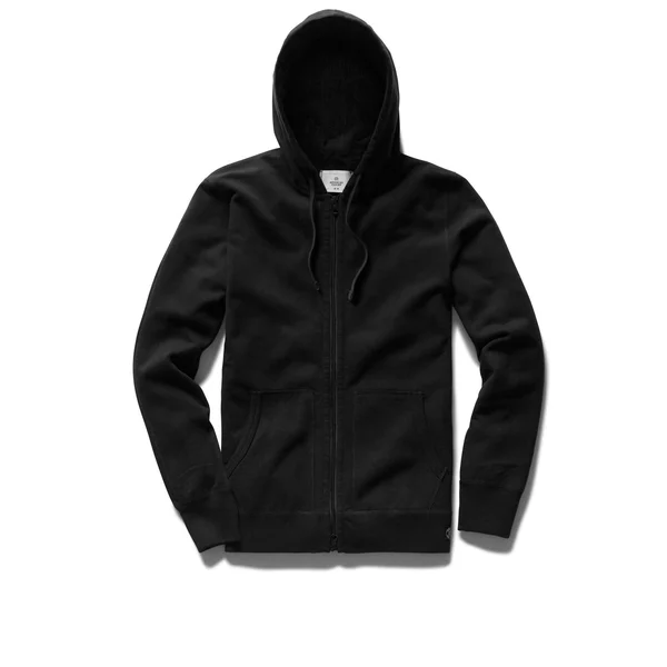 Reigning Champ Lightweight Terry Full Zip Hoodie - Black - S