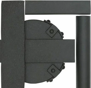 Kalco 9000MB Textured Matte Black Santa Barbara Outdoor 2 Light Medium Porch Light