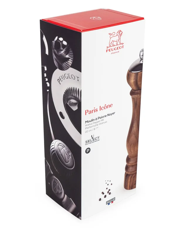 Peugeot Paris Icone u&Select Pepper Mill 9-in, Walnut