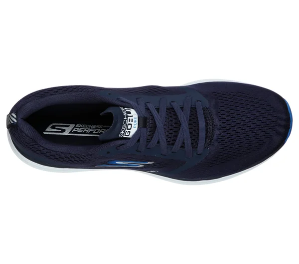Skechers Men's GOrun Pure 2 Running Shoes, Navy, Blue, 8.5