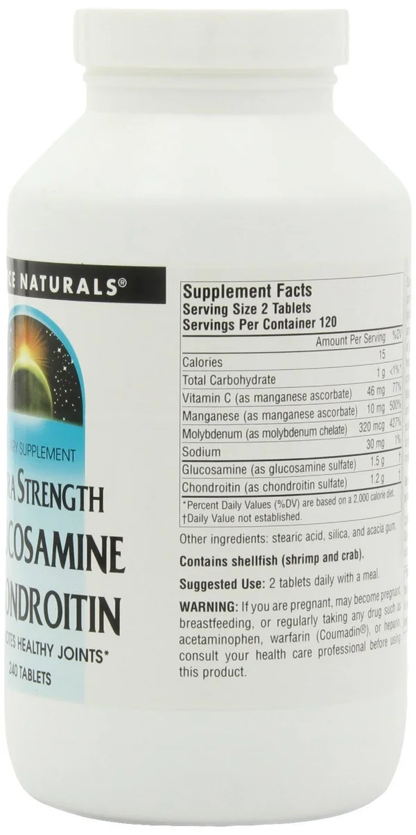 Source Naturals Glucosamine Chondroitin - Extra Strength, Tablets - 240 tablets