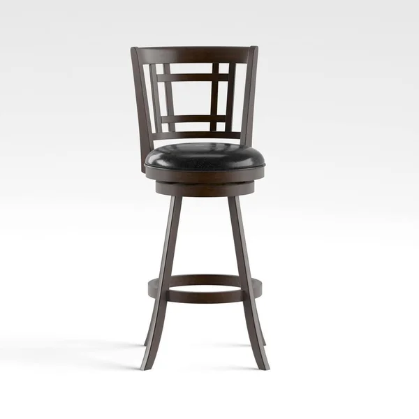 Adilah 30 in. Brown Cherry Cushioned Swivel Bar Stool