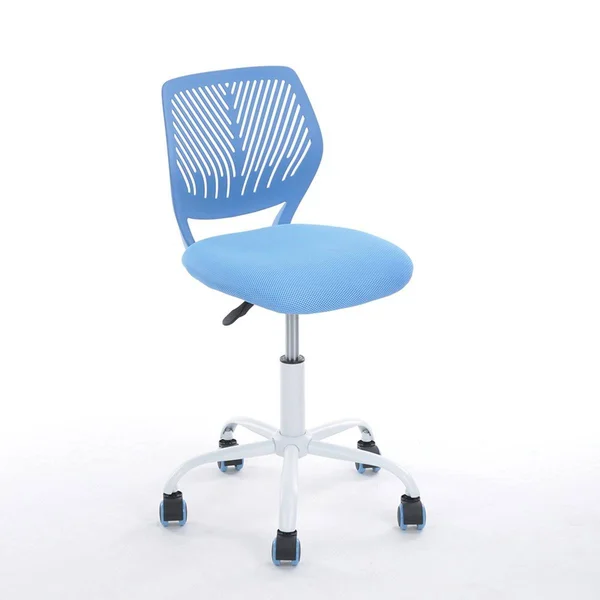 Blue Office Task Adjustable Desk Chair Mid Back Home Children Study