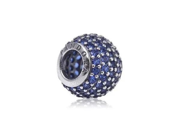 Pandora 791051NCB Blue Pave Lights Charm