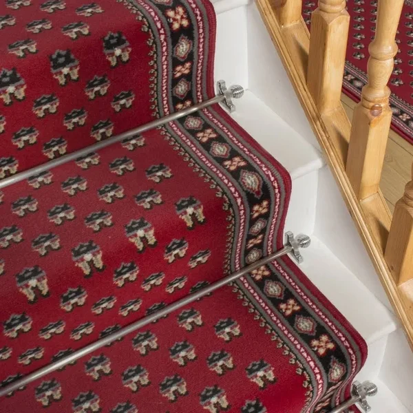 runrug USA Montrose Red Stair Carpet Runner Length: 40 foot - Width