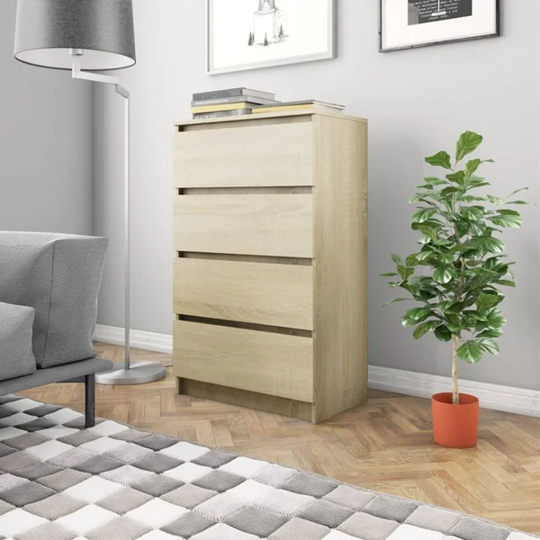 vidaXL Sideboard Sonoma Oak 23.6x22x13.8x22x38.8x22 Chipboard