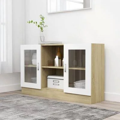 Nantwich 2 Door Accent Cabinet Wade Logan Color: Beige/White