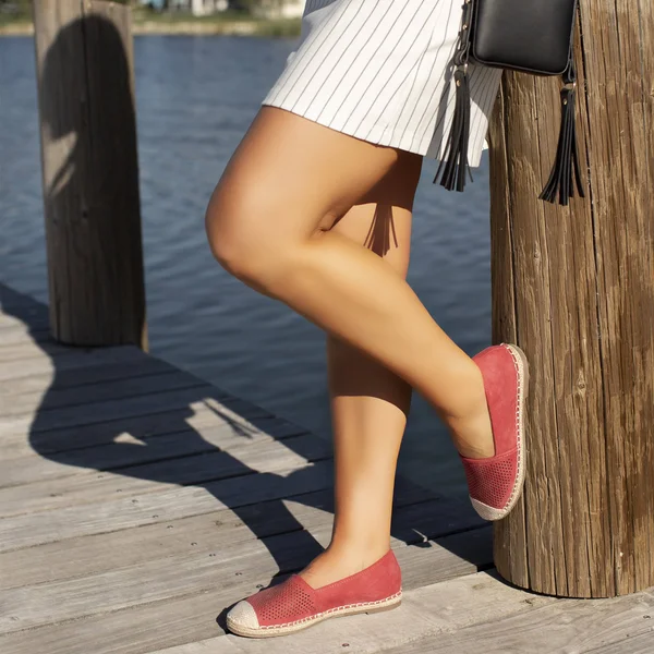 Journee Collection Rosela Women's Espadrille Flats Red - Size: 8