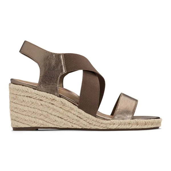 Vionic Women's Ainsleigh Wedge Sandal Dark Taupe 8