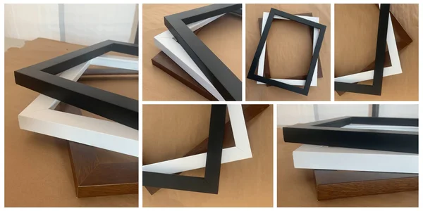 46x20 Picture Frames Brown Wood 46x20 Frame 46 x 20 Wooden Frames Brown