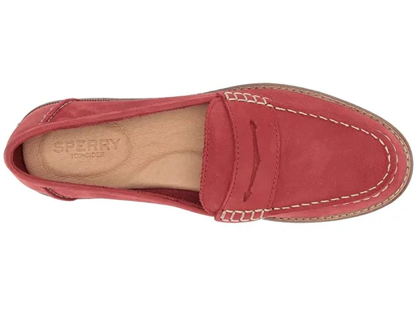 Women's Sperry Seaport Penny Loafer Red, Size 8.5M