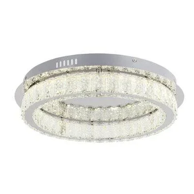 Pinto 18x22 Unique/Statement Circle LED Flush Mount Rosdorf Park
