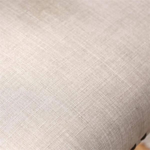 Furniture of America Sinuata Rustic Fabric Upholstered Bar Height Bench in Beige