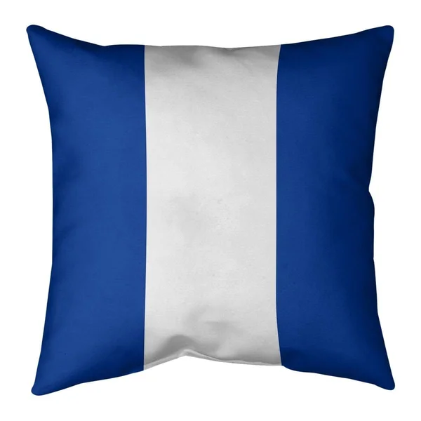 Dallas Dallas Football Stripes Pillow (w/Rmv Insert)-Spun Poly - 18 x 18 - Square - Zipper Closure - Large - Cotton - Removable
