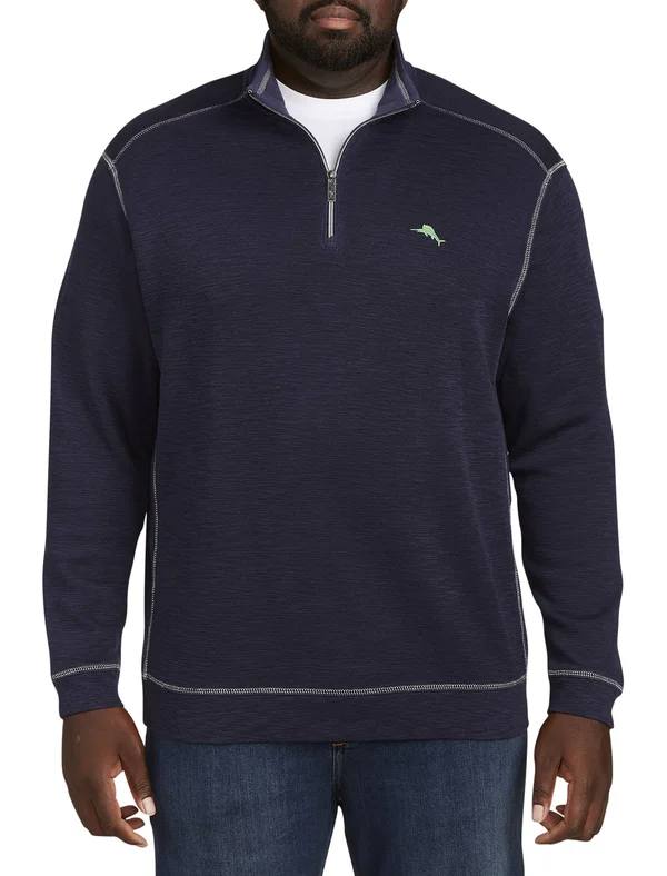 Tommy Bahama Tobago Bay Half Zip Pullover Ocean Deep