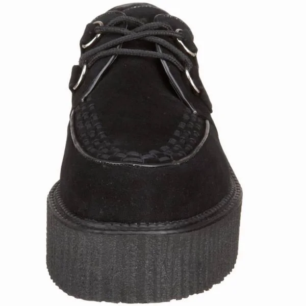 Demonia - V-CREEPER-502S 11, Black Vegan Suede