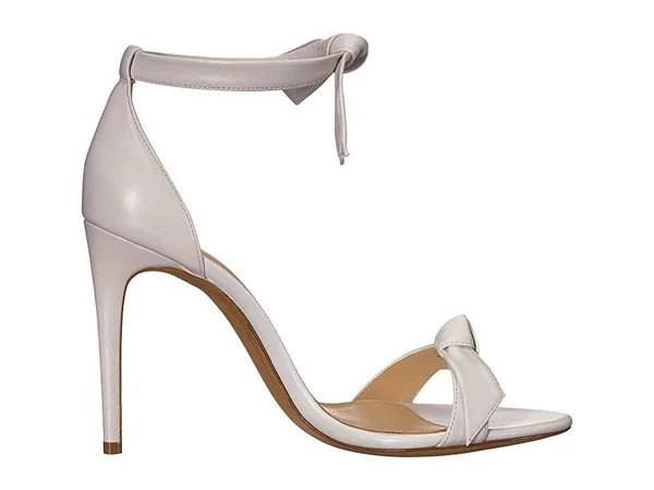 Alexandre Birman Clarita Knotted Leather Sandal - White