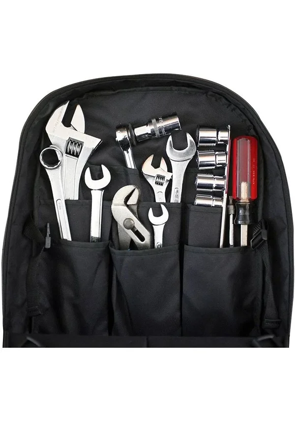Mojo Licensing Minnesota Twins 18 in. Tool Bag Backpack, Black