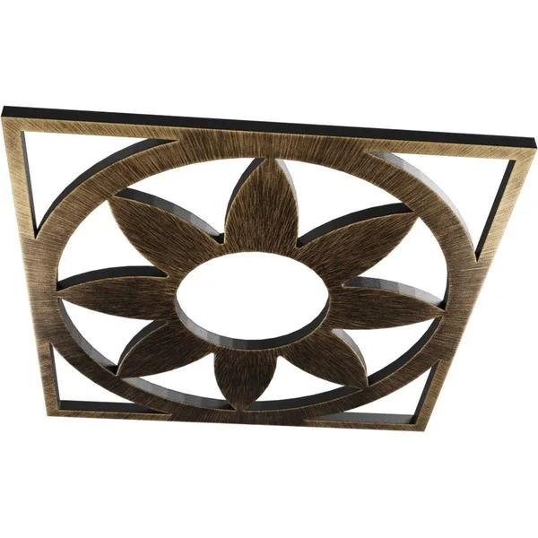 Ekena Millwork CMPP28BLSBL 28x22OD x 9 3/4x22ID x 3/4x22P Blume Architectural Grade PVC Pierced Ceiling Medallion, Black