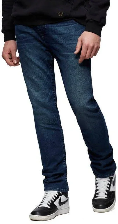 Men's Rocco Embroidered Jean, Fresh in Blue, Size 27, True Religion