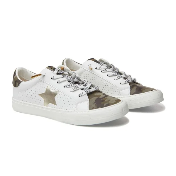 Vintage Havana Women's Grande Sneaker - White Camouflage