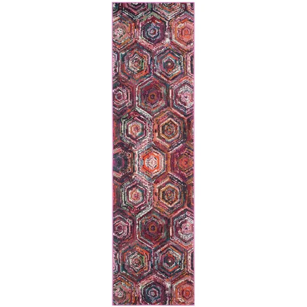 Safavieh Monaco Pink/Multi 8 ft. x 11 ft. Area Rug