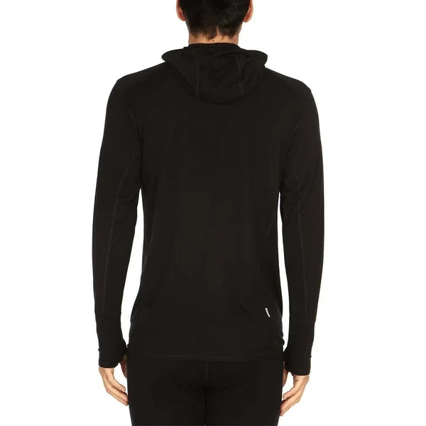Minus33 Merino Wool Clothing Woolverino Men's Micro 1/4 Zip Hoodie Ash Gray, M