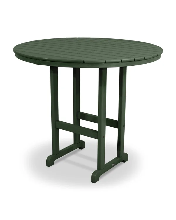 Trex Outdoor Furniture Monterey Bay 48-in W x 48-in L Round Plastic Bar Table