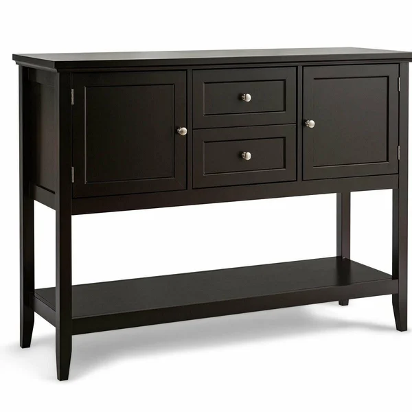 Wooden Sideboard Buffet Console Table-Brown