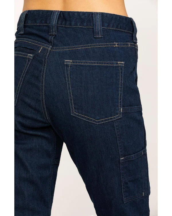 Dovetail Workwear Womens Britt Utility Stretch Denim Indigo