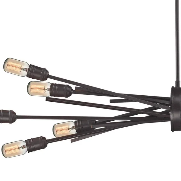 Elk Lighting 66912/10 Xenia 10 Light Chandelier in Oil Rubbed Bronze