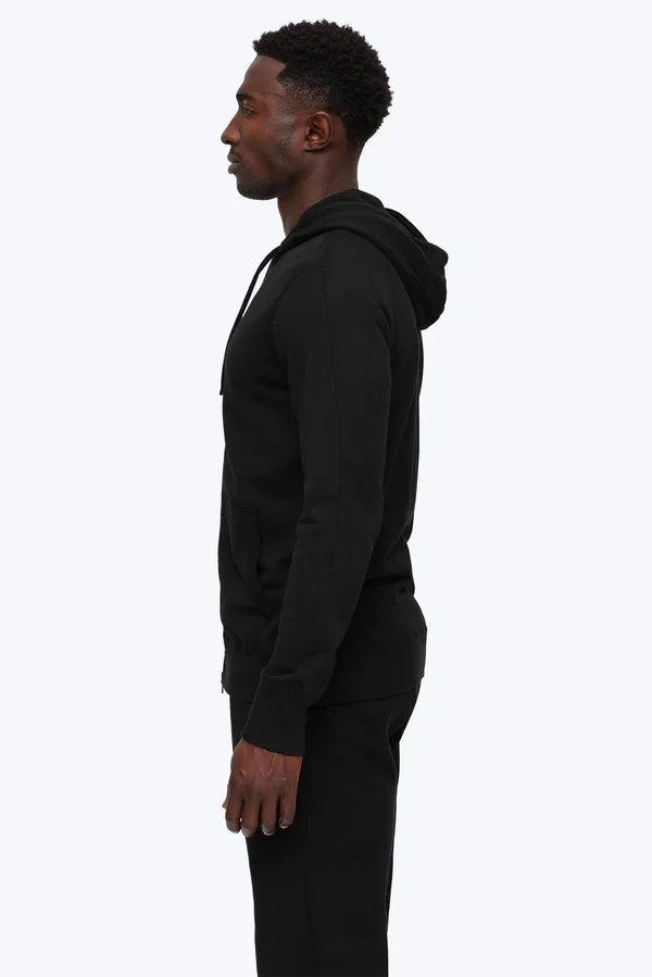 Reigning Champ Lightweight Terry Full Zip Hoodie - Black - S
