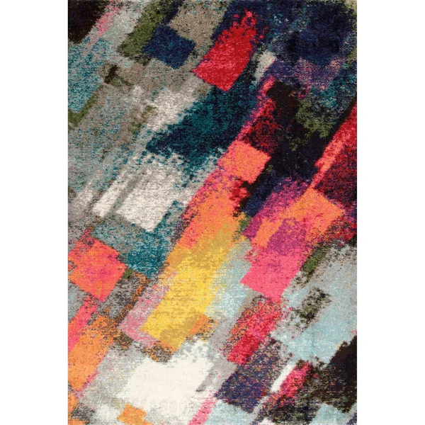 nuLOOM Bohemian Beth Shag Multi 9& x 12& Area Rug