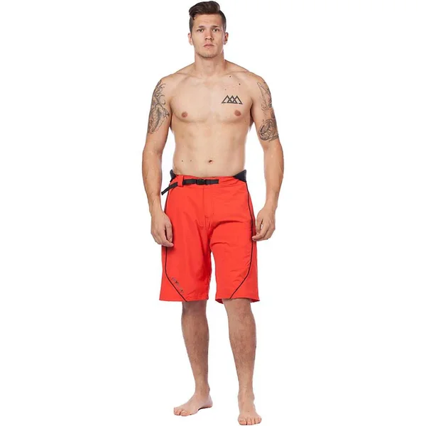 Level Six Men's Pro Guide Neoprene Lined Short - 38 - Blaze Red